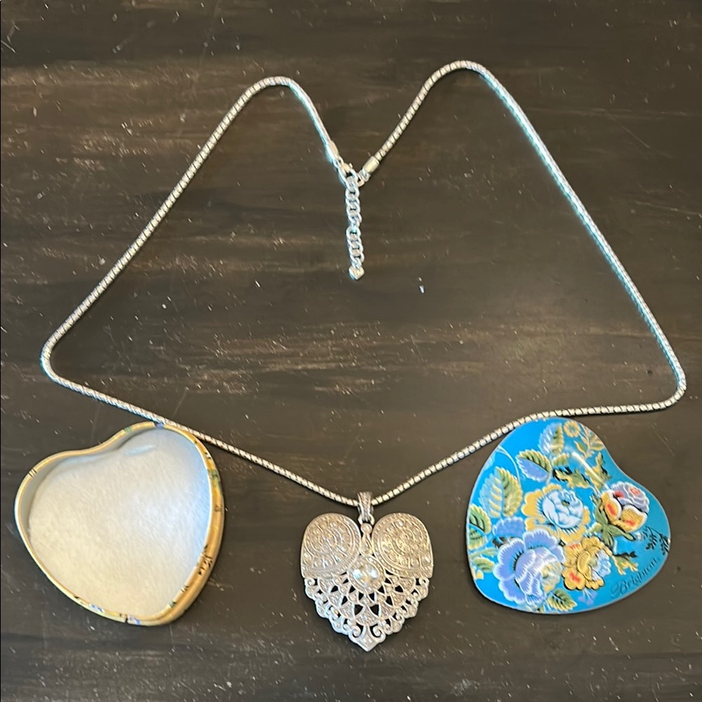 Silver Heart Pendant Necklace